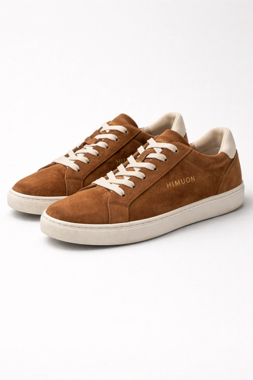 Ivory Beige Luxe Court Sneakers product photo 1